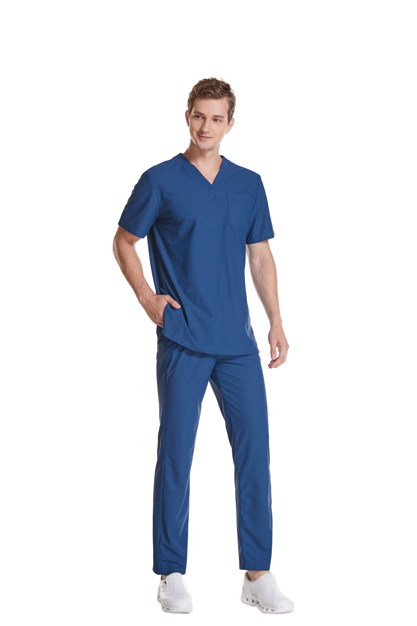 Hi doooooc Motion Flex Scrub Set — Navy Blue