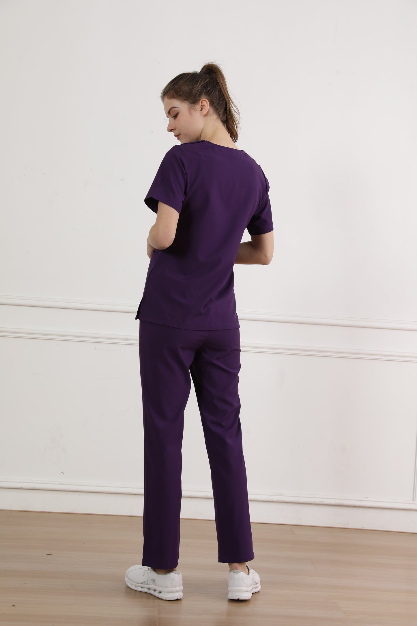 Hi doooooc Motion Flex Scrub Set — Grape Purple