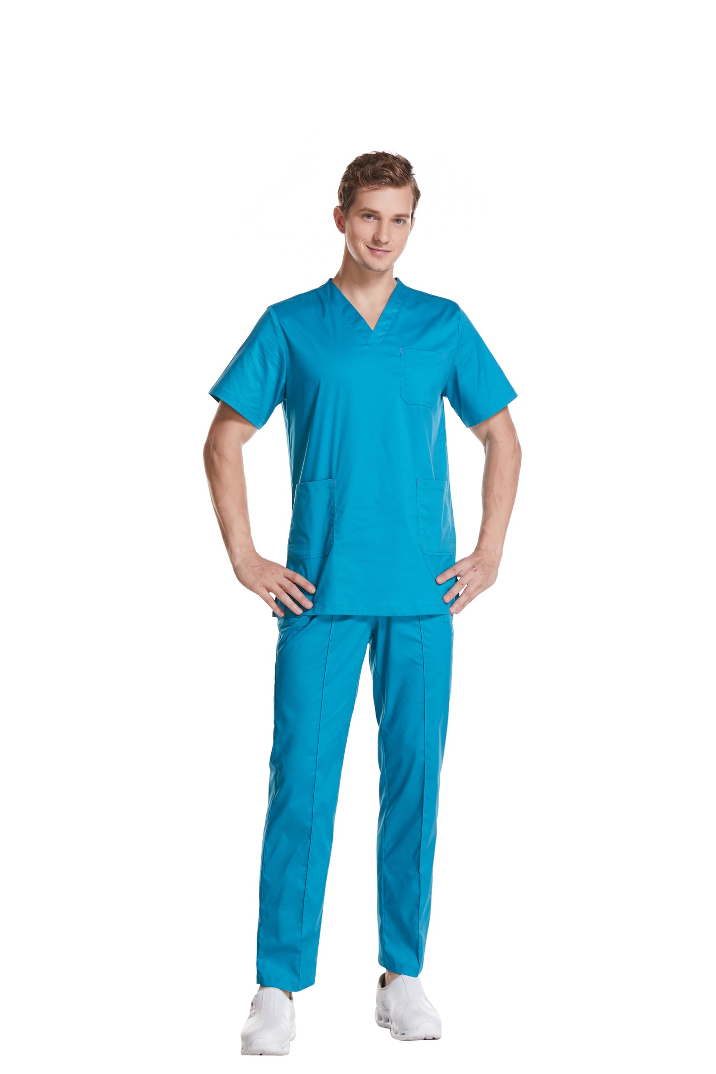 Hi doooooc Classic Plus Scrub Set — Aqua