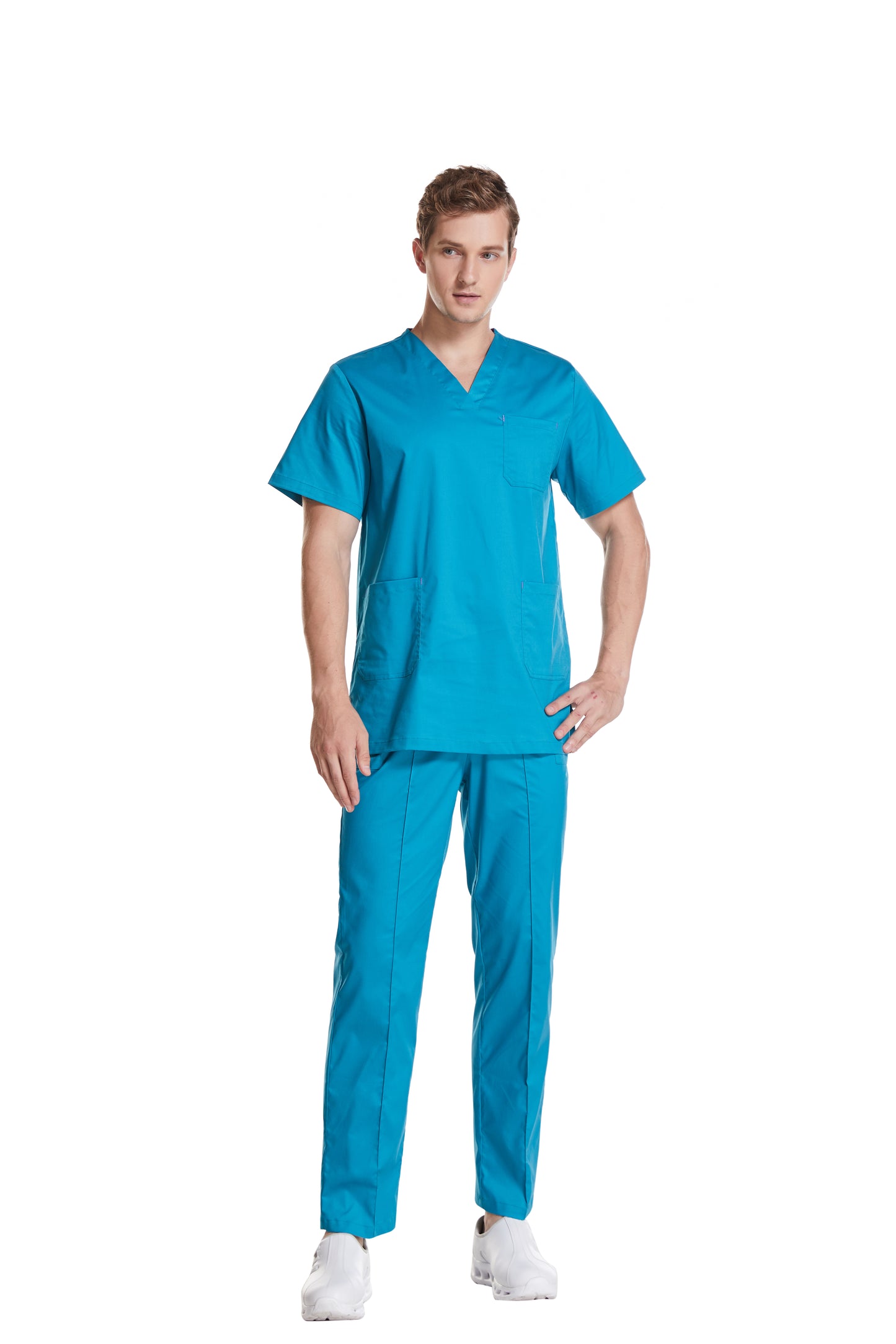 Hi doooooc Classic Plus Scrub Set — Aqua