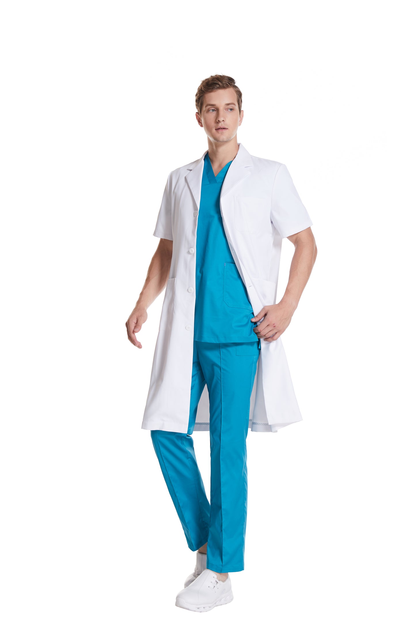 Hi doooooc Elite Form Lab Coat — Short Sleeve Men's