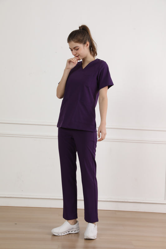 Hi doooooc Motion Flex Scrub Set — Grape Purple