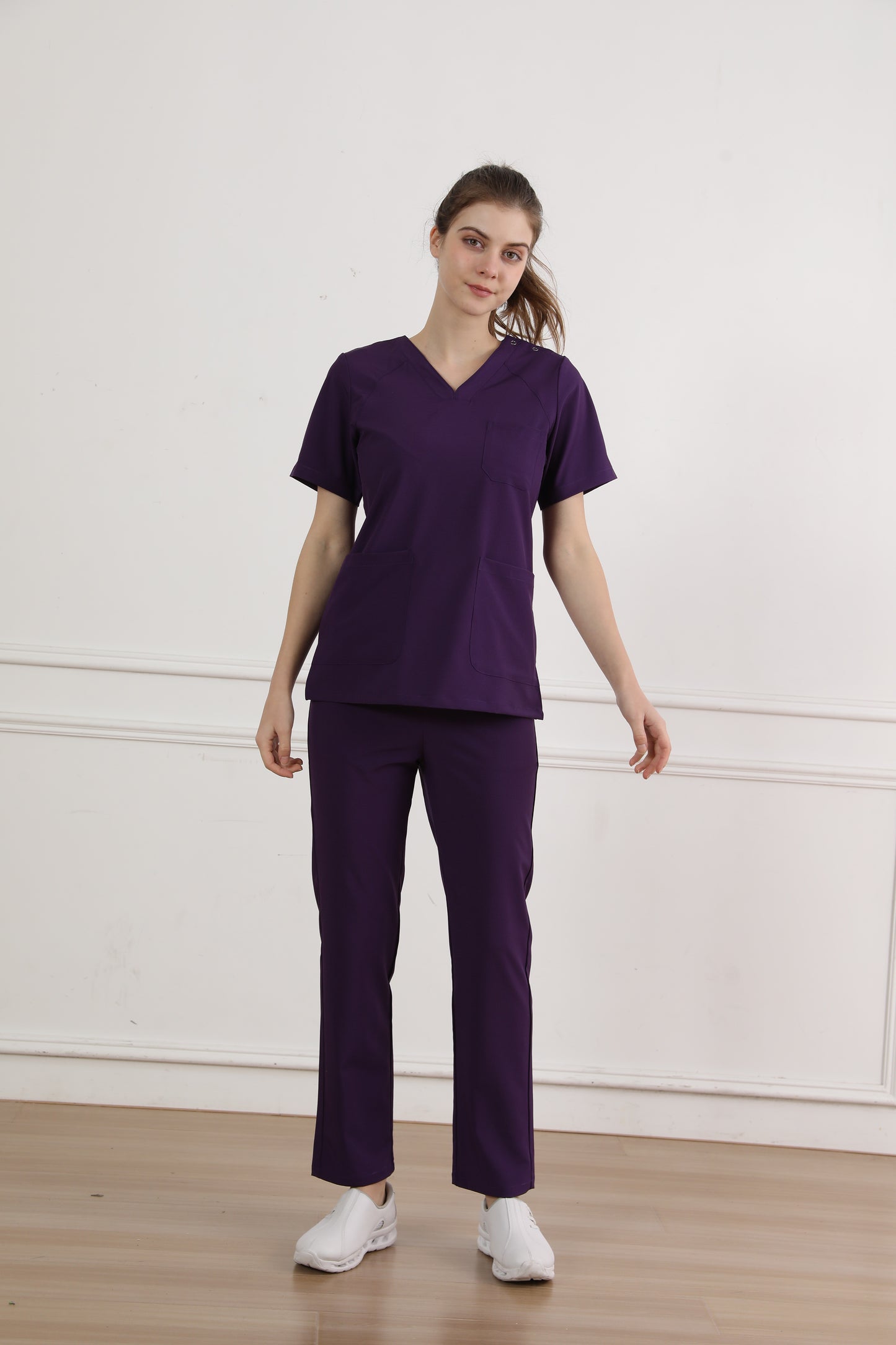 Hi doooooc Motion Flex Scrub Set — Grape Purple